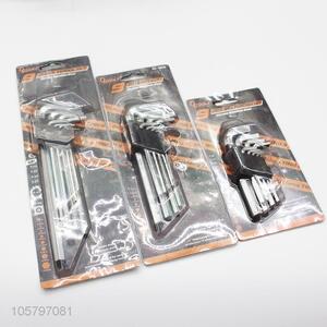 High grade 9pcs L type hex key wrench steel wrench