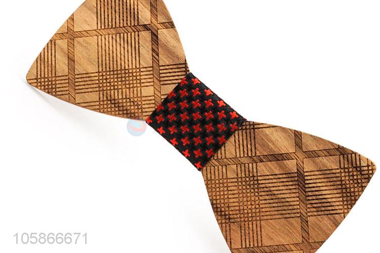 Factory Price Classic Wooden Bow Tie Neckwear