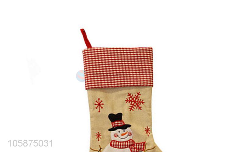 Wholesale free sample hanging christmas stocking sock for christmas decor