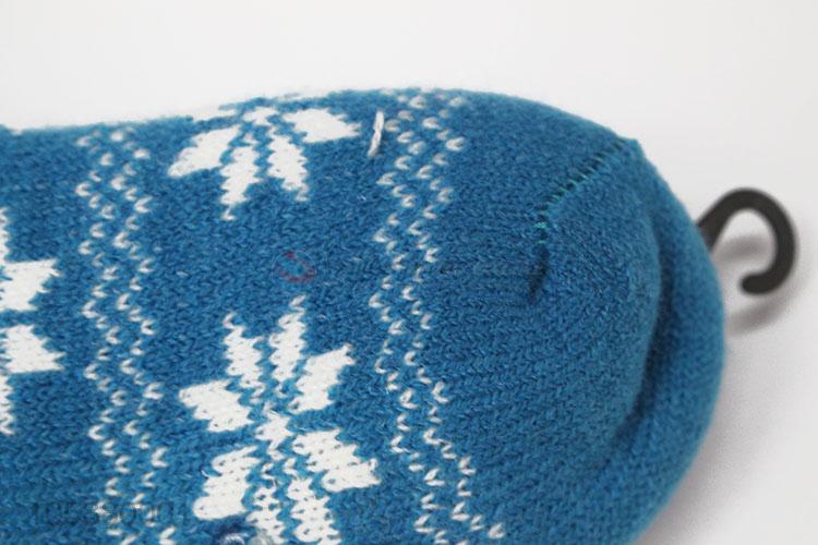 Most Popular Snowflake Pattern Anti-slip Floor Socks for Children