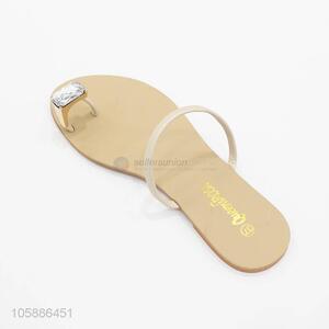 Hot products women stylish flip flops with clear stone