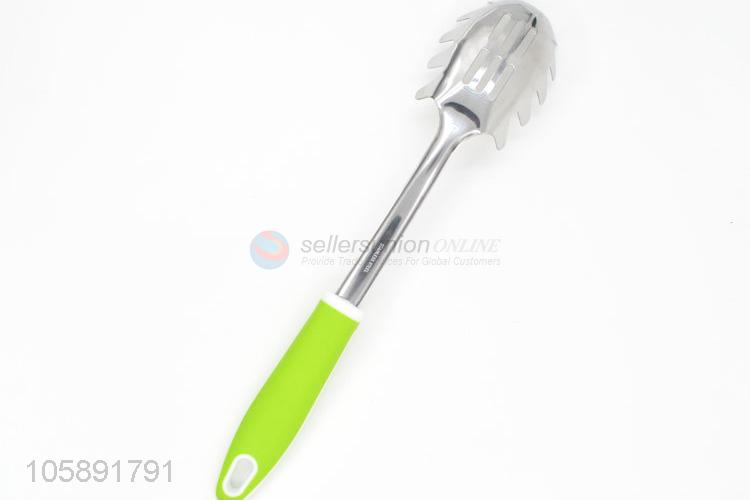 Fashion handy stainless steel spaghetti scoop with plastic handle