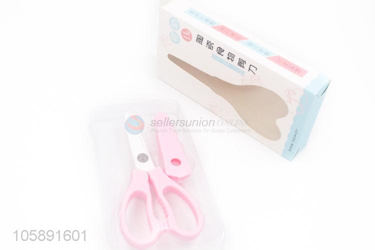 Wholesale ceramic blade shears vegetable food kitchen scissors