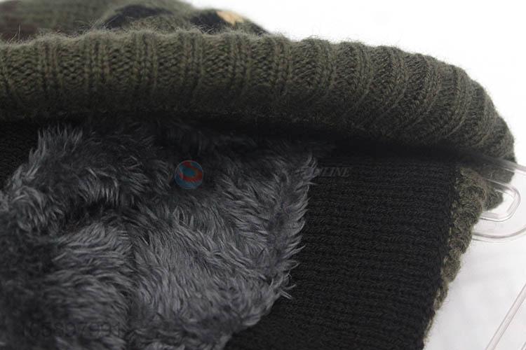 Latest Knitted Camouflage Beanie Winter Warm Cap