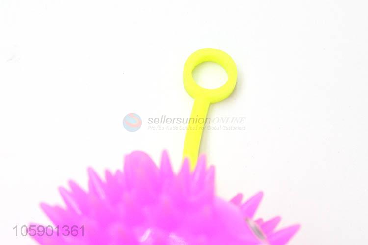 Premium quality kids pvc music spiky bouncy balls with light