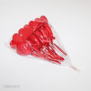 Unique design 12pc red heart shaped foam flower