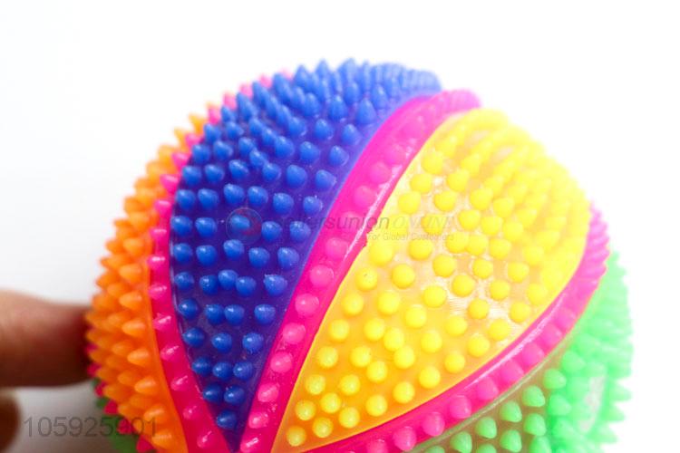 Customized cheap children TPR toy ball spiky colorful ball