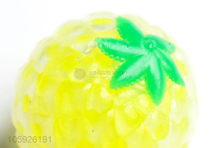 Competitive price children squeez toy pineapple smash water ball