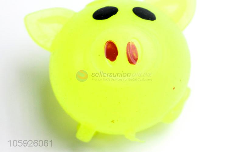 Good quality kids stress toy pig head venting ball