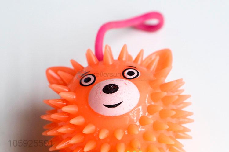 New design kids TPR puffer ball spiky long-legged bear ball