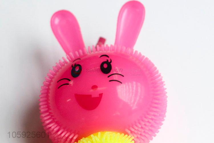 Promotional cheap children TPR puffer ball spiky long-legged rabbit ball