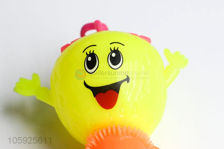 Yiwu factory kids TPR puffer ball spiky long-legged strawberry ball