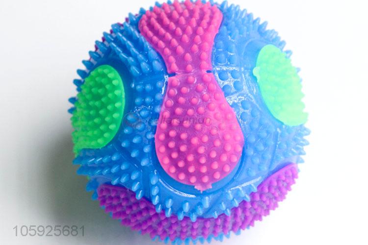 Professional supply children TPR puffer ball colorful spiky ball