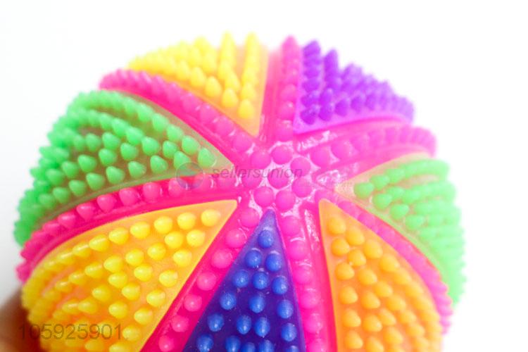 Customized cheap children TPR toy ball spiky colorful ball