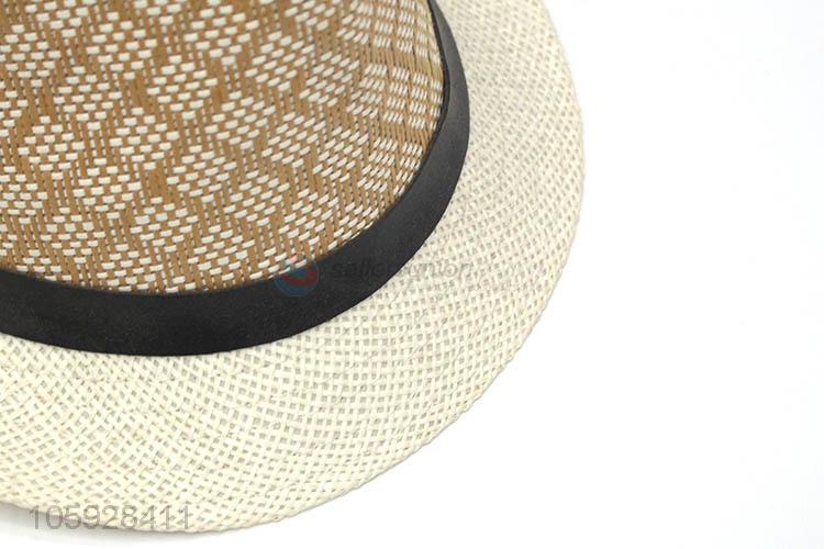 Unique design fashion summer decoration paper straw hat