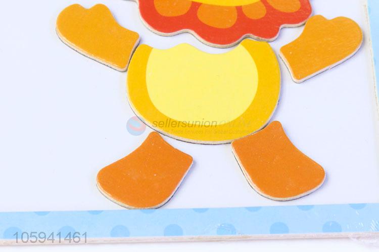 New Useful Children Cartoon Puzzle Wooden Magnetic Puzzle