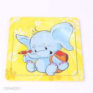 Best Price Cartoon Elephant  Pattern Educational Wood Puzzle for Baby