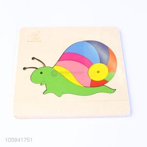 China Wholesale Snails Wooden Puzzle Educational Toy Gift for Baby