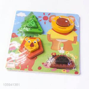 Promotional Gift 3D Cartoon Animal Puzzle Wooden Toys Educational Wooden Puzzle