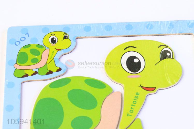 Best Popular Cartoon Tortoise Wooden Educational Toys Magnetic Puzzle