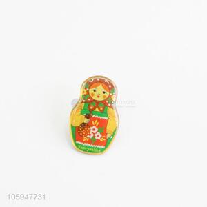 Bottom Price Fashion Painted Dolls Brooch