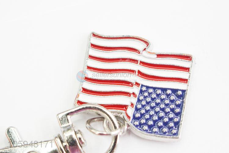 Promotional Item American Flag Alloy Keychain Bag Pendant