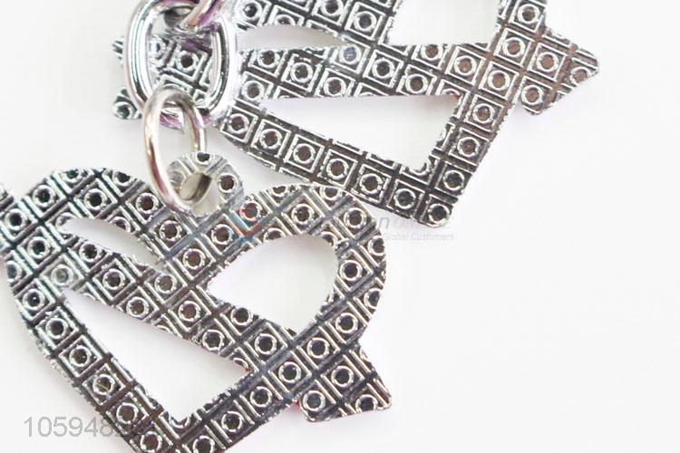 Factory Direct High Quality An Arrow Through Heart Shaped Keychain