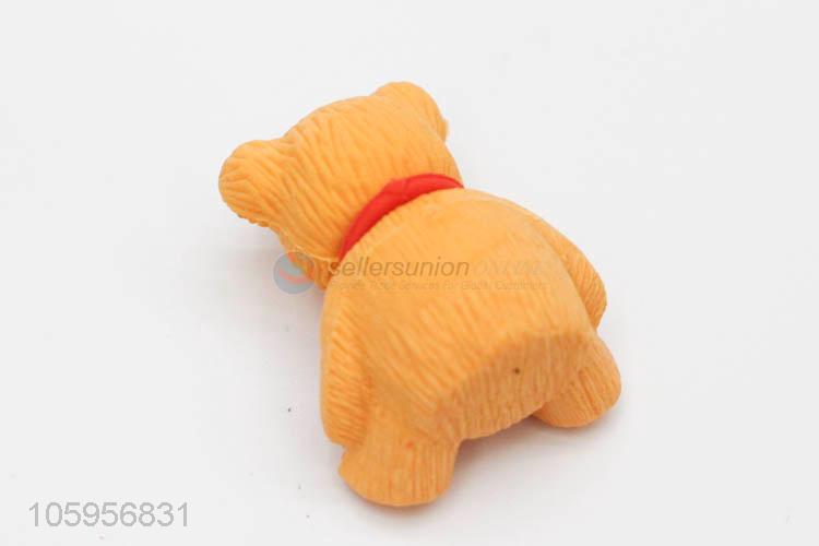 Wholesale unique design 3d eraser in bear shape