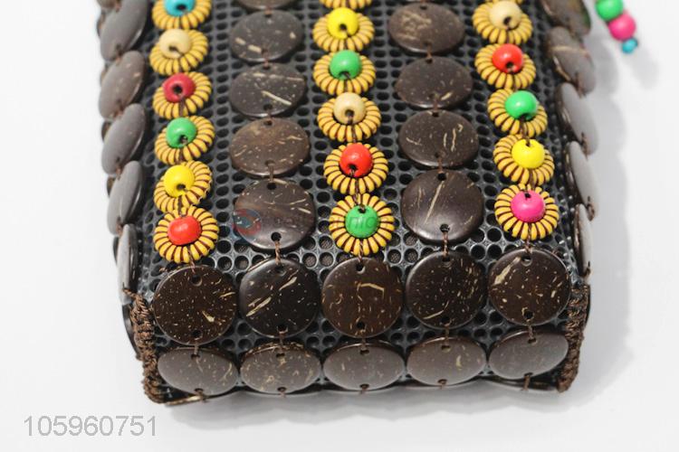 Good Quality Handmade Coconut Shell Accessory Messenger Bag