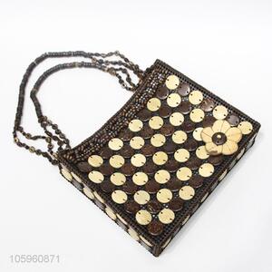 Creative Design Coconut Shell Beads Shoulder Bag