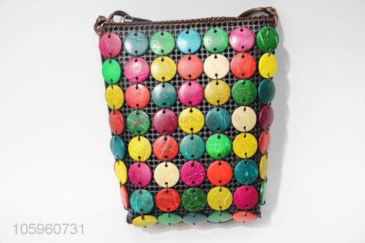 Creative Design Handmade Beads Messenger Bag