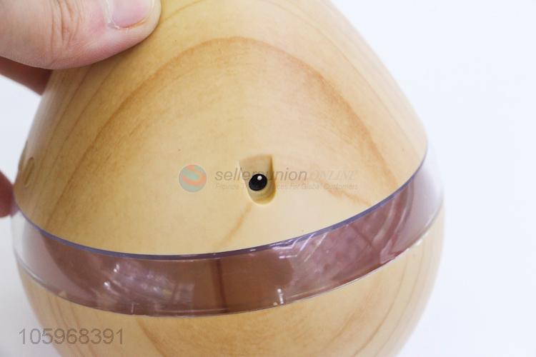 Good sale mini wood grain office usb air humidifier with led light