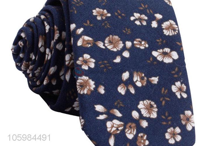 Good sale men's skinny tie floral print necktie