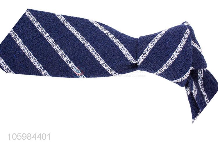 Hot selling men ties diagonal stripe printed necktie
