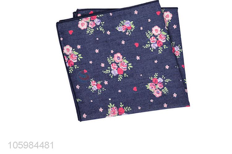 Promotional cheap fashion beautiful floral print skinny neckties
