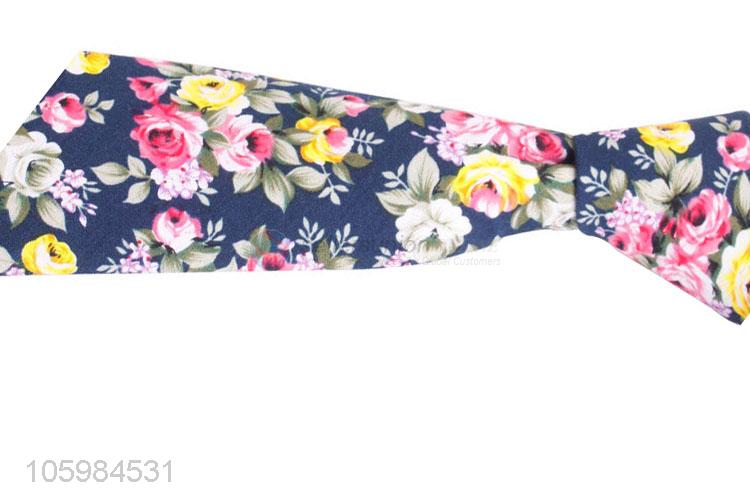 Manufacturer custom custom flower printed necktie for men
