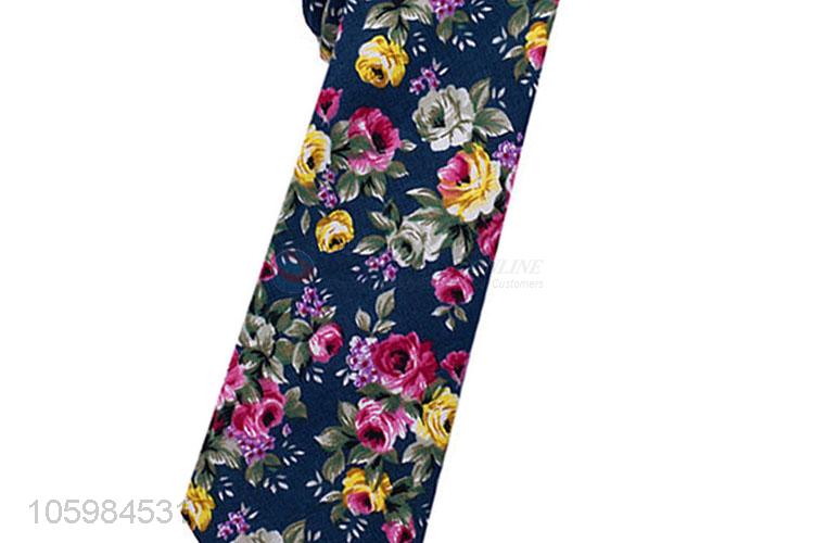 Manufacturer custom custom flower printed necktie for men