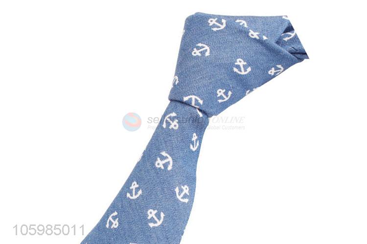 Promotional cheap custom logo 100% cotton men's neckties