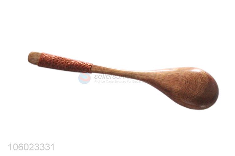 Good Quality Wooden Dinner Spoon With Binding Handle
