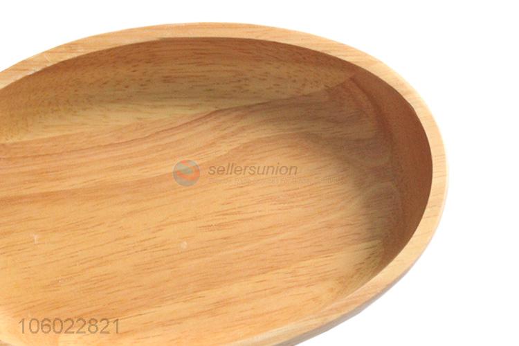 Factory Supply Oval Salad Bowl Best Wooden Tableware