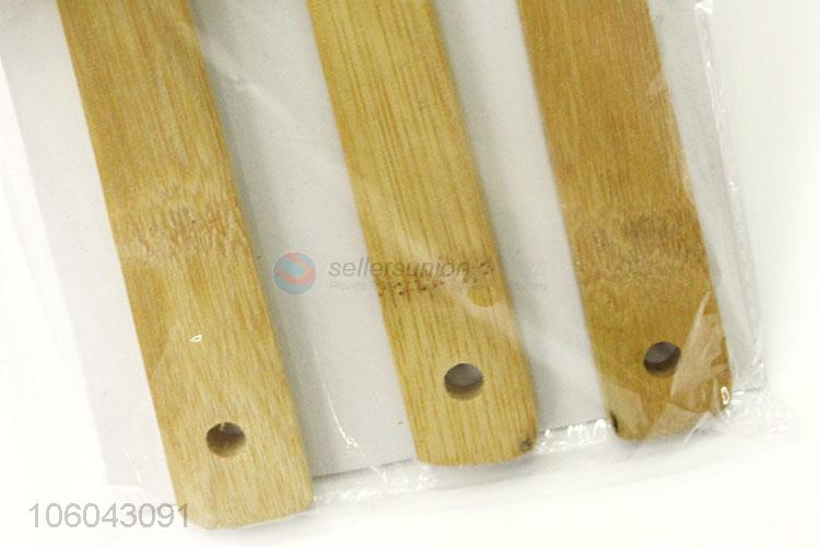 Good sale 100% bamboo kitchen utensils pancake turner set