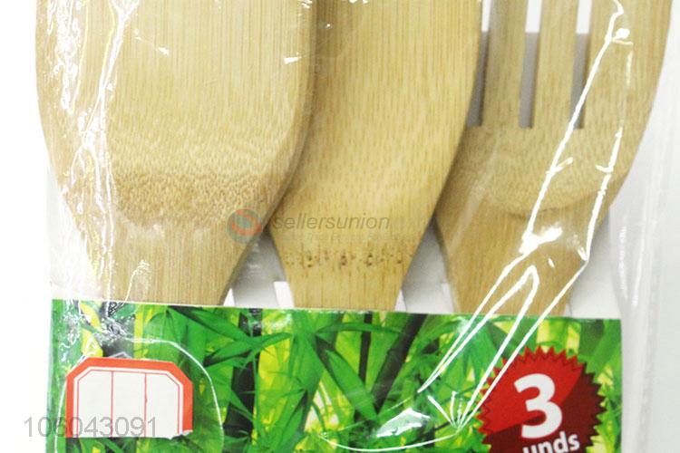 Good sale 100% bamboo kitchen utensils pancake turner set