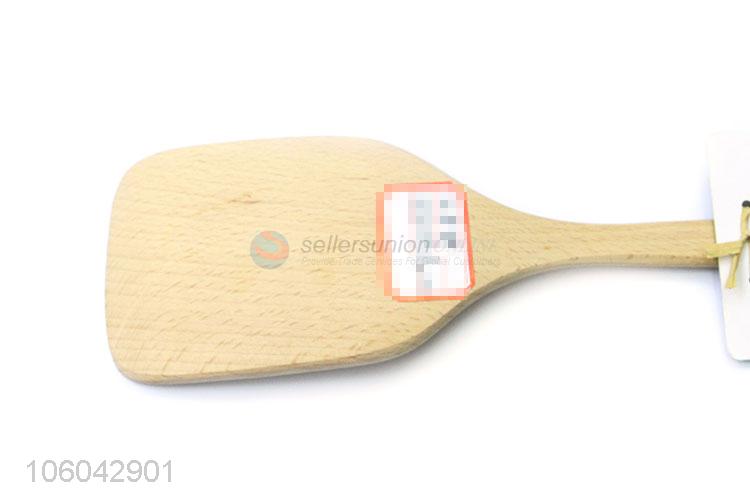 Promotional price natural wooden kitchen turner pancake turner