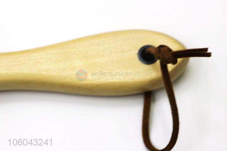 Good quality horse hair wooden shoe brush cleaning brush