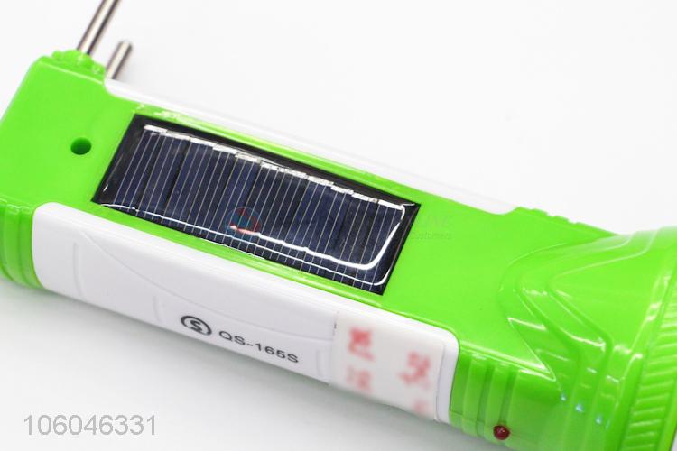 New solar energy flashlight led rechargeable torch flashlight