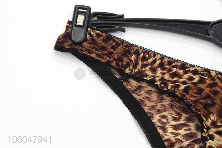 Popular design ladies summer sexy exquisite leopard printed underpant