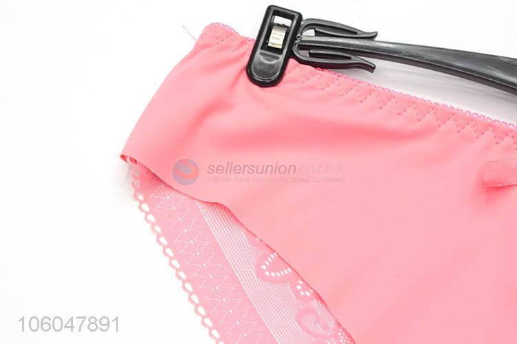 Good quality women soft breathable seamless lace underpant