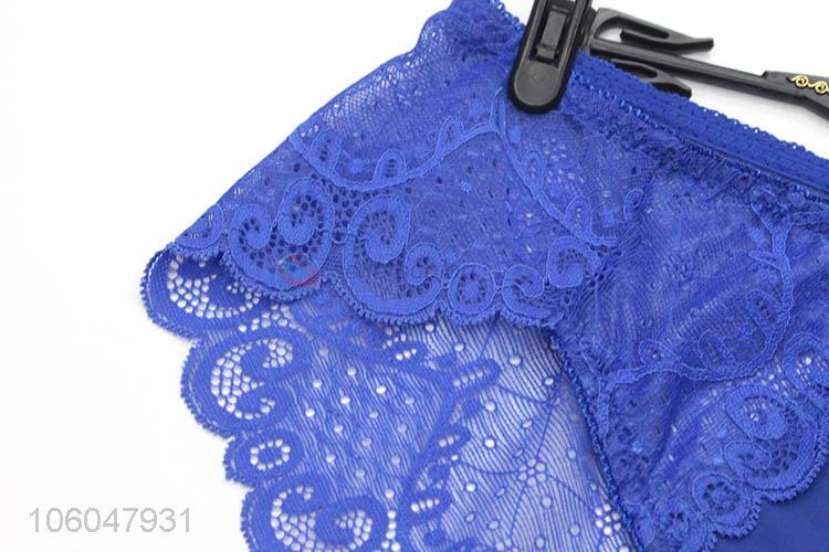 Latest design women soft breathable seamless lace underpant