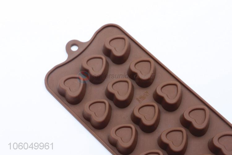 Custom food grade 3d heart shape silicone chocolate mold