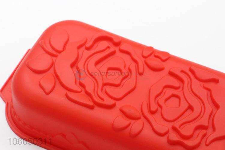 Excellent quality eco-friendly silicone cute rectangle cake mould